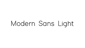 Modern Sans Light